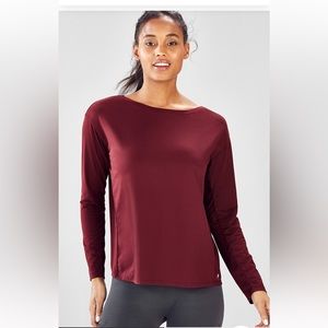 NWT - FABLETICS Cinched Long Sleeve Top
